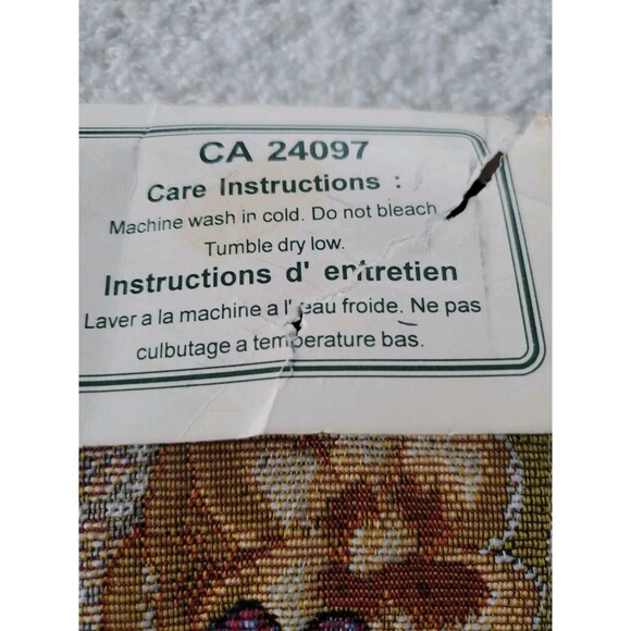 Vintage Cotton Concepts 12"x72" 1 Pc Floral Butterflies Tassel Tapestry Runner - Picture 8 of 9